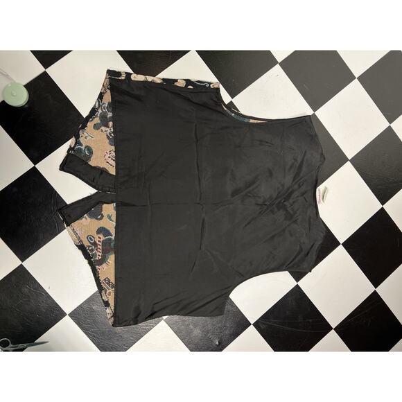 Vintage 90s Tapestry Vest Christmas Party Teddy Bears Medium Tacky Fun Gifts - Picture 8 of 8